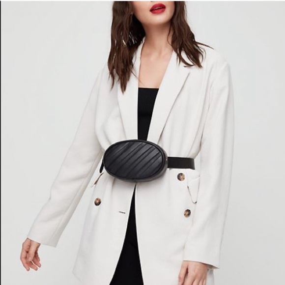 Aritzia Bags Hp Aritzia Auxiliary Fanny Belt Bum Bag Leather Poshmark